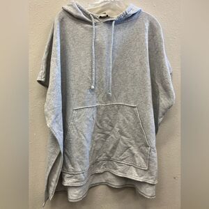 American Eagle Grey Hoodie (One Size) Lagenlook Grunge minimalist Cozycore #735